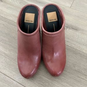 Dolce Vita Ackley Leather Clogs Size 6